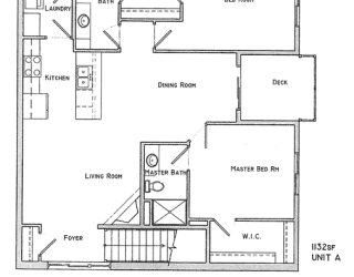 Albright two bedroom two bathroom floor plan at Villas of Omaha at Butler Ridge