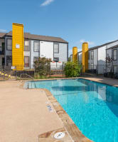 our apartments have a large swimming pool in front of our buildings