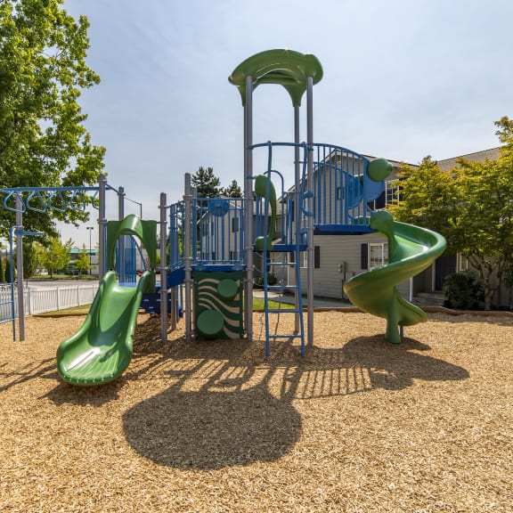 outdoor children's playground  at Arterra, Kent, WA, 98030