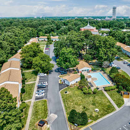 Aerial view of Ridgewood Club Apartment Homes