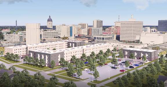 Cityscape View at Union at Tower District, Topeka, KS