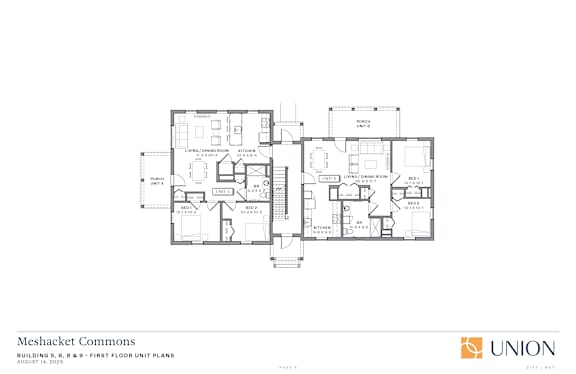 A floor plan for a building layout by Meshacket Commons.