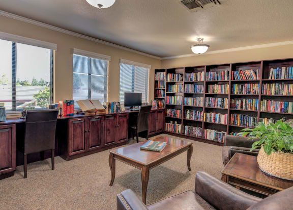 Library at Lodi Commons Senior Living, California