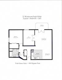 Eagle Ridge Typical One Bedroom + Den