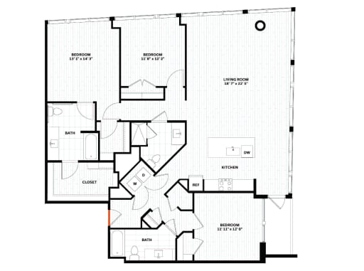 a floor plan of a house at Altaire, Arlington, Virginia