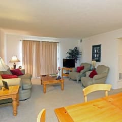 Living room area at McClellan Estates Apartments, Marshall