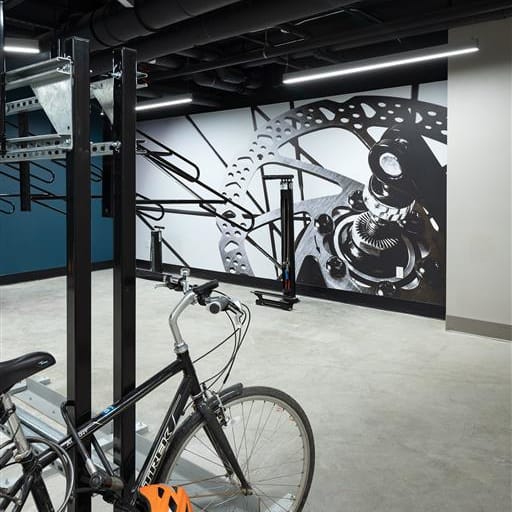 bike storage  at Kinley West LA, Los Angeles, California