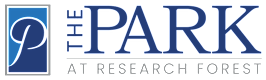 The logo for The Park at Research Forest Luxury Apartment Homes.