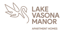 the logo for lake vasona manor apartment homes