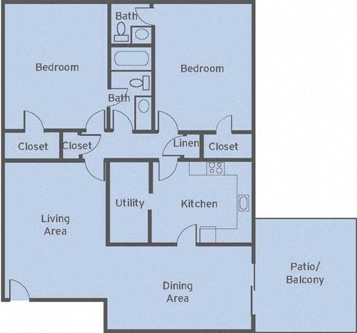 B1 Floor Plan at The Mason Mills Apartments, Decatur, 30033