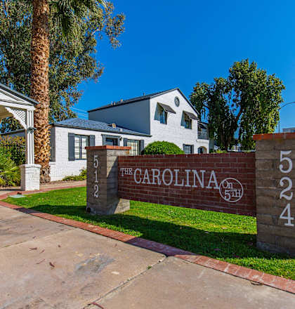 a house with a sign that says carolina