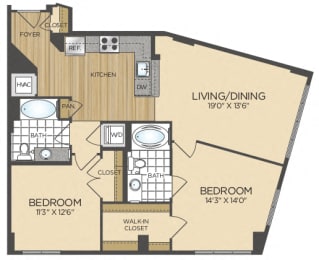 2 bedroom apartments in washington DC