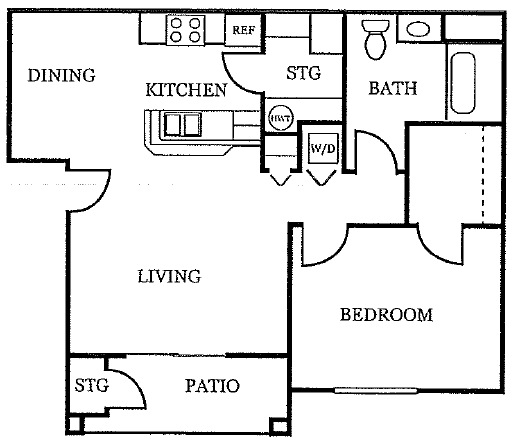 Floor Plan  silver_creek_1x1
