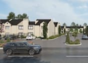 Thumbnail 15 of 19 - A street view of a Vista residential area with cars and houses.