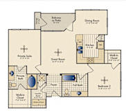 Steppe Floor Plan | 1,120 Sq. Ft.an madison  at Madison on the Meadow, Stafford, Texas