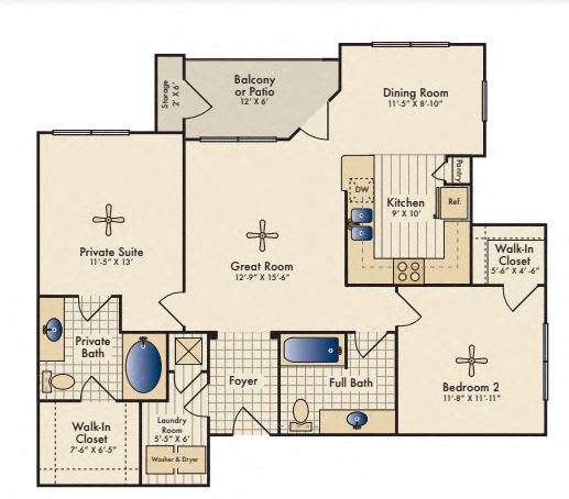 Steppe Floor Plan | 1,120 Sq. Ft.an madison  at Madison on the Meadow, Stafford, Texas