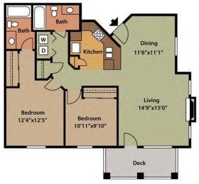  Floor Plan 2x2 A