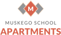 Muskego School Apartments Logo and wordmark