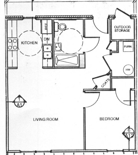 Floor Plan  1 Bedroom Flat