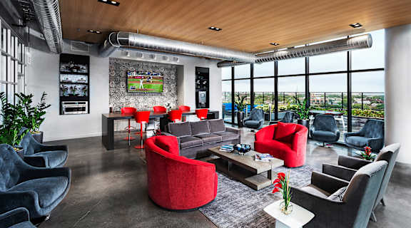 Social Lounge at Residences at Addison Clark Apartments, Illinois, 60613