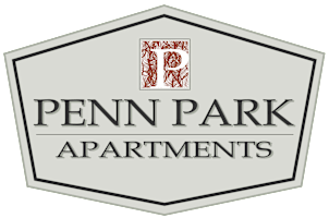 Penn Park Apartments logo featuring 1 and 2 bedroom apartments located at 5008 N Pennsylvania Street, Indianapolis, IN 46205