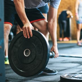 Weights in Fitness Center at The Veridian