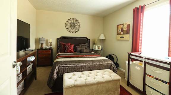 furnished bedroom