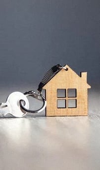 a small house with a lock on it