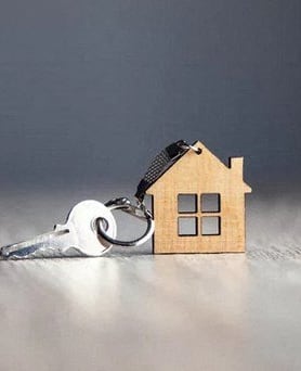 a small house with a lock on it