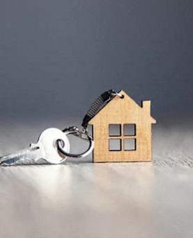 a small house with a lock on it