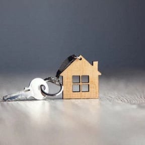 a small house with a lock on it