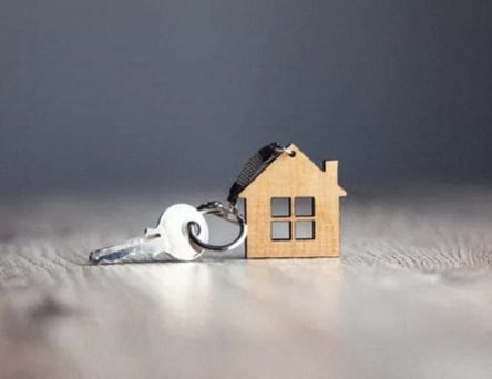 a small house with a lock on it