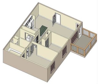 2x2 floor plan