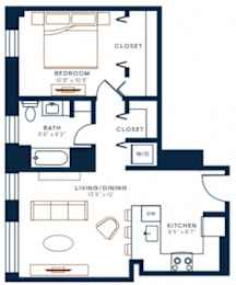 Belden Stratford | 1 Bedroom 1 Bath | 728 Sq Ft  at The Belden Stratford, Chicago, IL, 60614