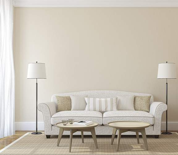 a living room with a couch and two tables at Windsor Crossing Senior, Suitland, MD