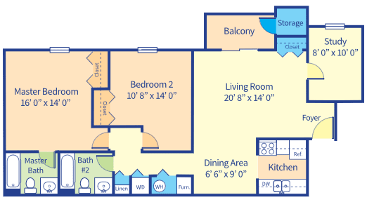Floor Plan  Carriage Pointe at Aquia Harbor Floor Plan