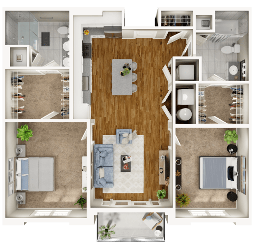 Portland 2 bed 2 bath