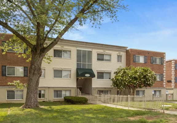 Apartment Entrance at Flats of Forestville in Forestville Maryland