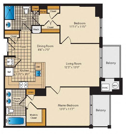 Arlington VA 2 bedroom apartments