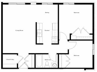 Floor Plan 2 Bedrooms