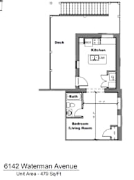  Floor Plan 6142 Studio