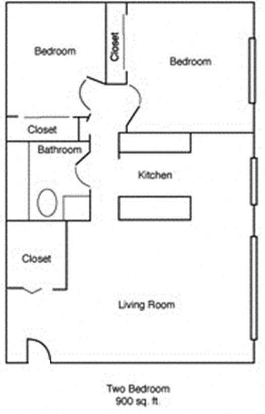 Van Dyke Apartments floorplan, St. Paul, Minnesota