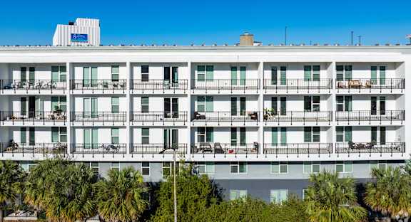 Anchor Riverwalk Exterior Featuring Private Balconies and Modern Architecture