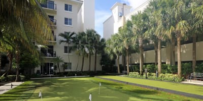 a view of the resort from the balcony