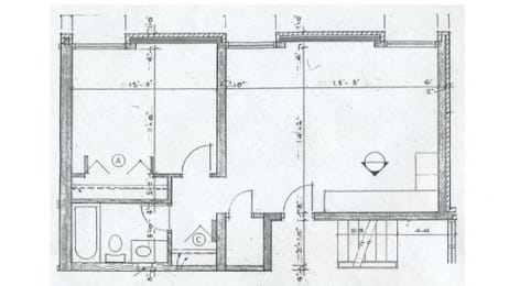  Floor Plan 1 Bedroom 1 Bathroom