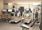 Thumbnail 8 of 8 - a row of exercise machines in a gym
