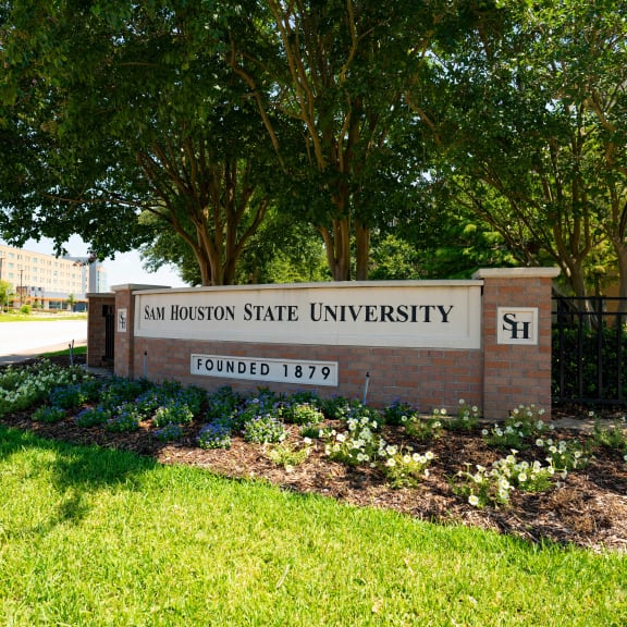sam houston state university sign