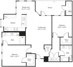 2 bedroom apartments in Reading, MA