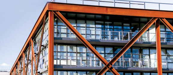 Exterior of an industrial building