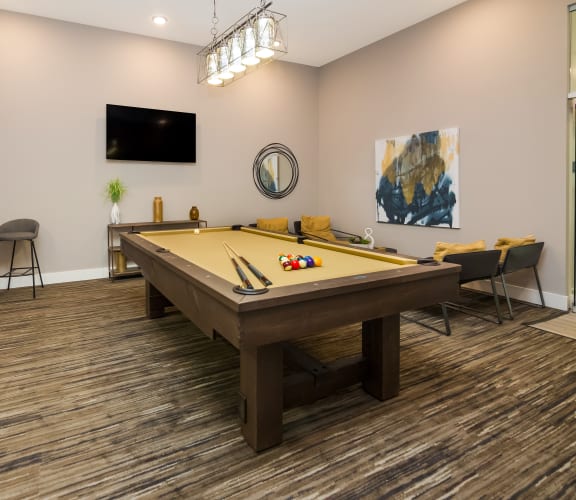 Game room at Ardmore at Bryton in Huntersville, NC 28078